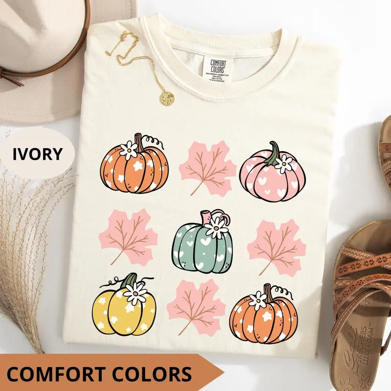 Hello Pumpkin Fall Shirt Autumn Shirt Pumpkin Lover Shirt Fall Season Shirt Thanksgiving Shirt Comfort Fall T-Shirts, Hoodie, Sweatshirt