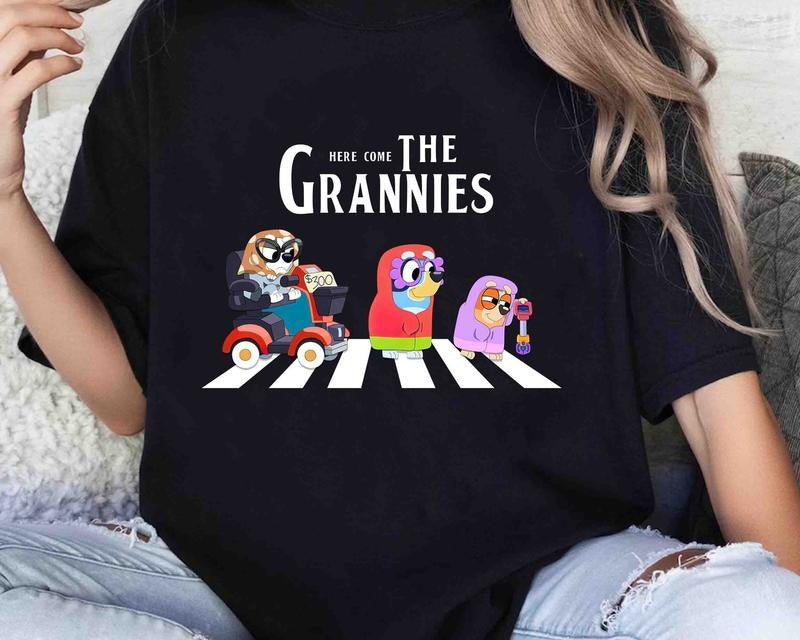 Here Come The Grannies Bluey Shirt, Bluey Family Shirt, Family Matching Shirt, Bluey Birthday T-shirt Hoodie, Sweatshirt