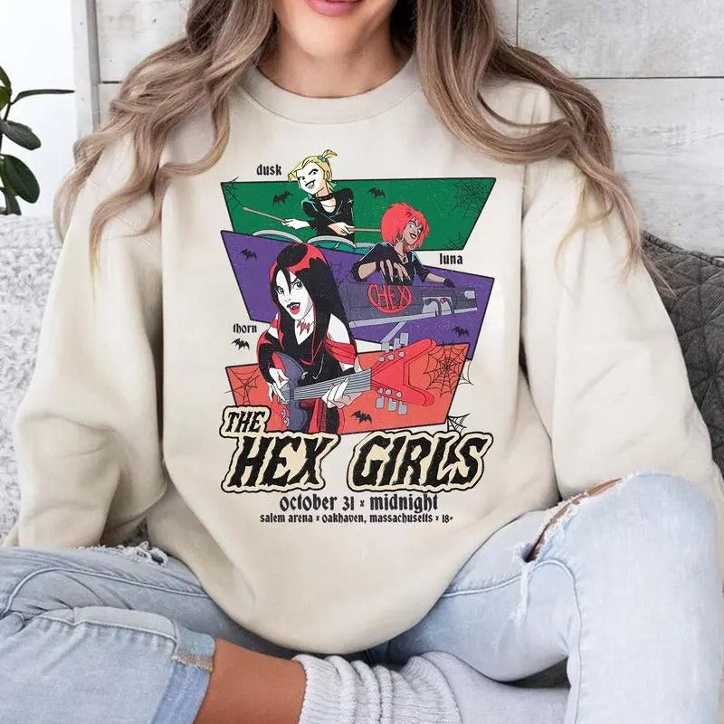 Hex Girls Shirt, The Hex Girls Rock Band Music Tee, Music Concert 2024, Rock Band Shirt, Unisex Short Sleeve Tee Hoodie,...