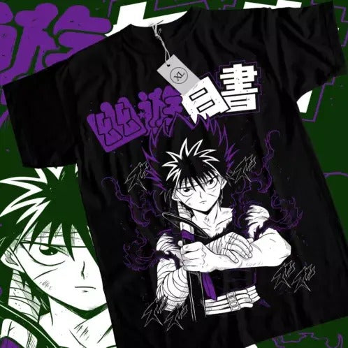 Hiei Yu Yu Hakusho T-shirt Kuwabara Kurama Yusuke Hiel Anime Manga Black Shirt Hoodie, Sweatshirt | HypeCrazeTee.com