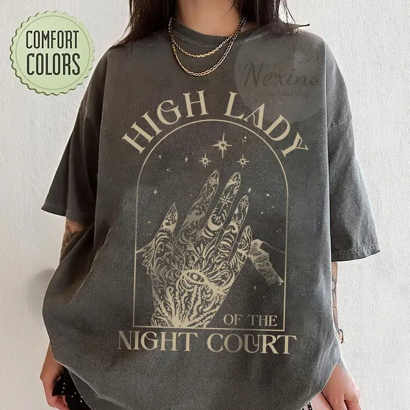 High Lady of the Night Court shirt , TOG tshirt, acosf Booktok SJM Bookish merch gift, Feyre Archeron, The Night Court...