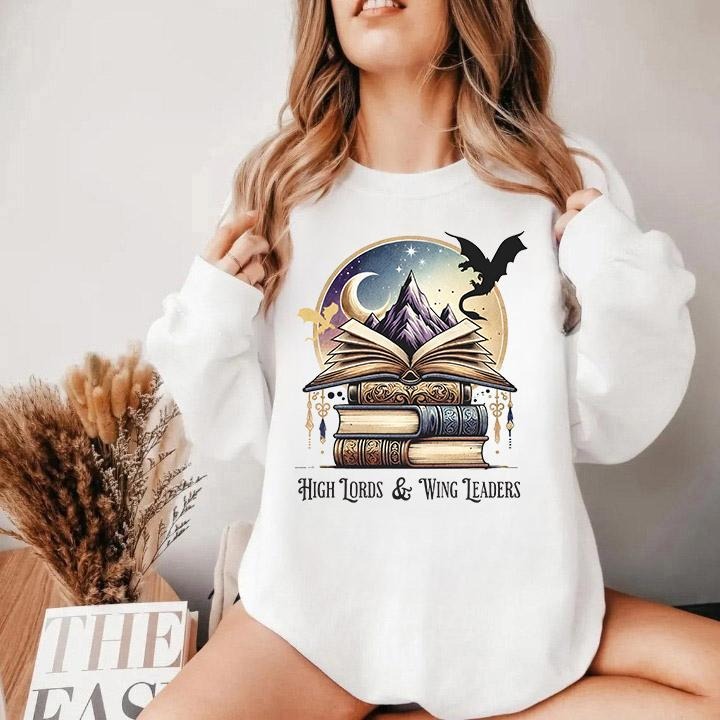High Lords and Wing Leaders Shirt ACOTAR Merch YA Fantasy Bookish Merch Forth Wing Merch Book Lover Sweatshirt Bookworm...