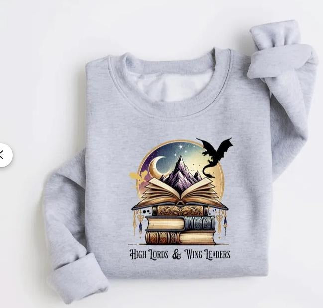 High Lords and Wing Leaders Sweatshirt Romantasy Lovers T-Shirts, Hoodie | HypeCrazeTee.com