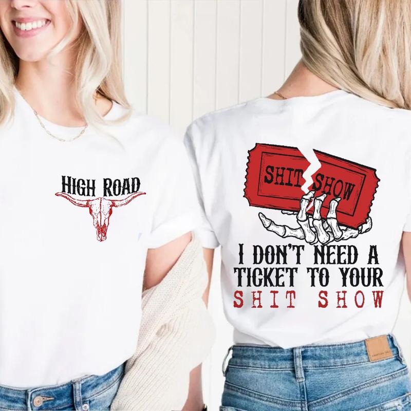 High Road KW 2 Sides Tee, Concert Outfit Merch, Country Fans Top, K0e WetzeI Apparel, Unisex Short Sleeve Tee Shirt,...