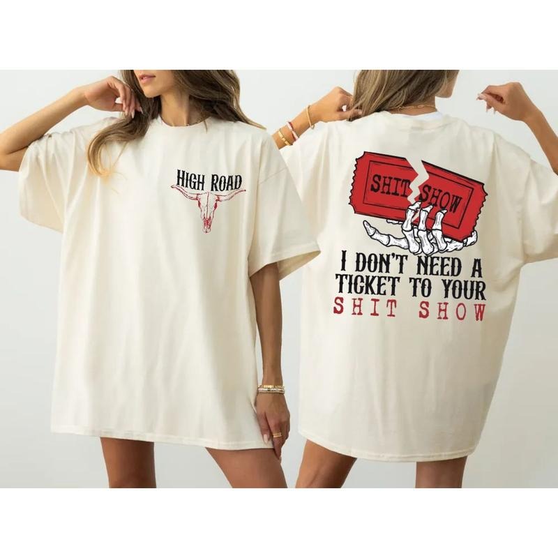 High Road Kw 2 Sides Tee, Concert Outfit Merch, Country Fans Top, K0e Wetzei Apparel, Unisex Short Sleeve Tee Shirt,...