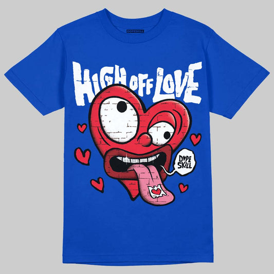 Royal Blue Collection DopeSkill Royal Blue T-shirt High Off Love Graphic