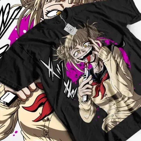 Himiko Toga T-Shirt My Hero Academia Izuku Midoriya Girl Kawaii Shirt All Size Hoodie, Sweatshirt | HypeCrazeTee.com