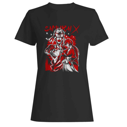 Himura Kenshin Rurouni Kenshin Samurai Anime Women's T-Shirt Tee