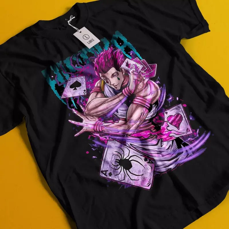 Hisoka Shirt Hunter X Hunter Manga Strip HXH Anime Unisex shirt T-Shirt All Size Hoodie, Sweatshirt | HypeCrazeTee.com