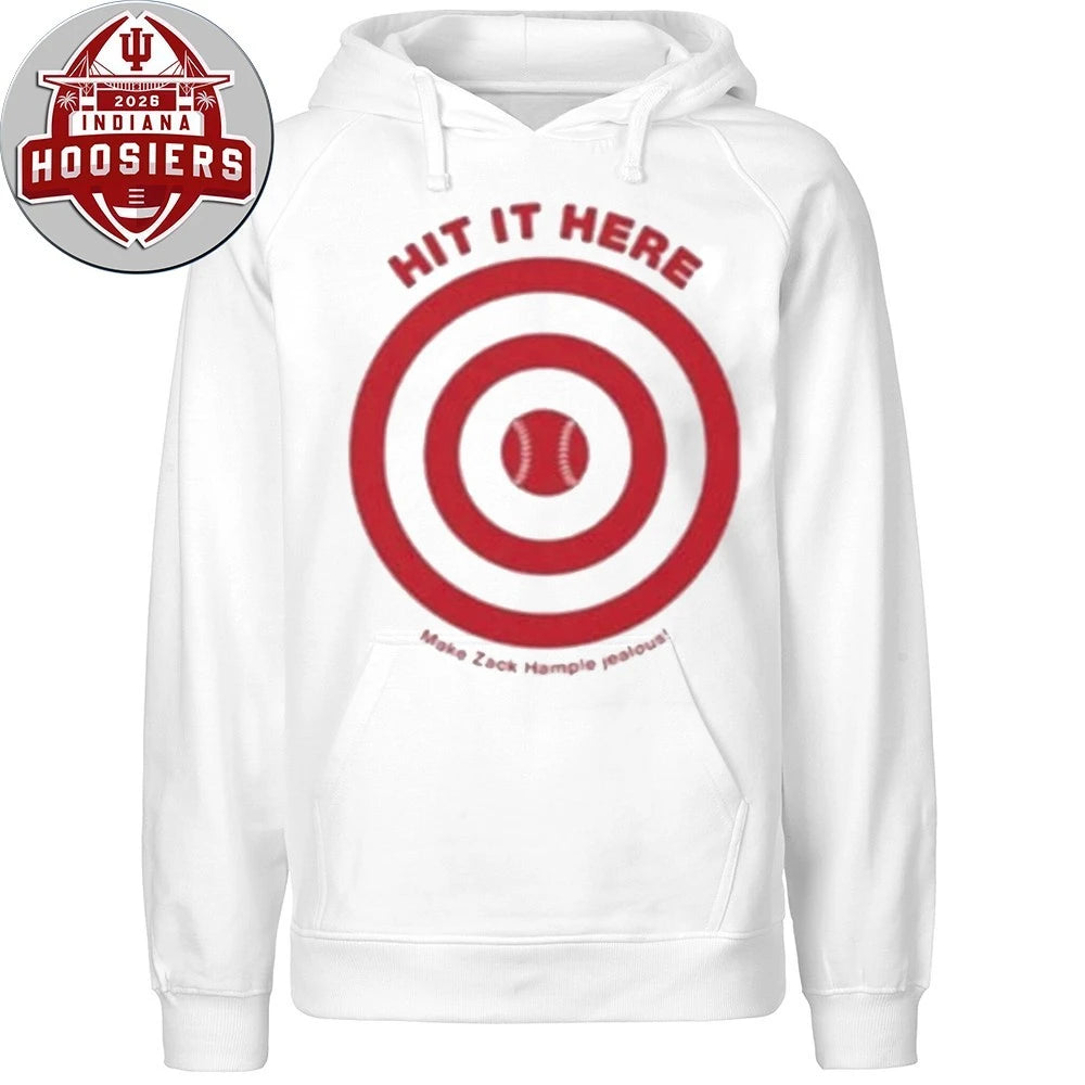 Hit It Here Target Baseball Shirt