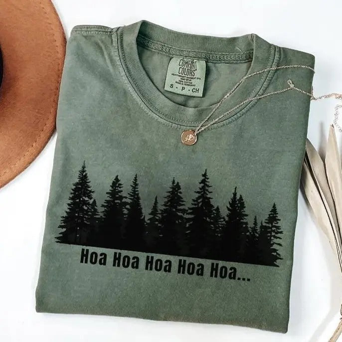 Hoa Hoa Hoa T-Shirt, Edward Cullen Bella Swan Comfort Colors Shirt, Song Forks Washington Bookish Merch Gift, Vampire...