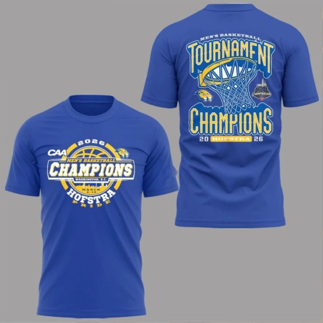 Hofstra Pride Basketball 2026 CAA Tournament Champions Hoodie T-Shirt