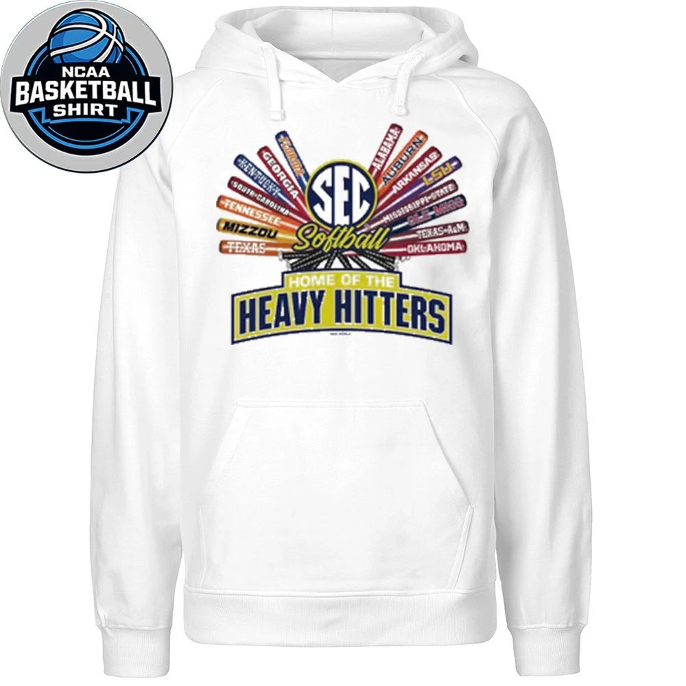 Home Of The Heavy Hitters SEC White Softball Bats Shirt