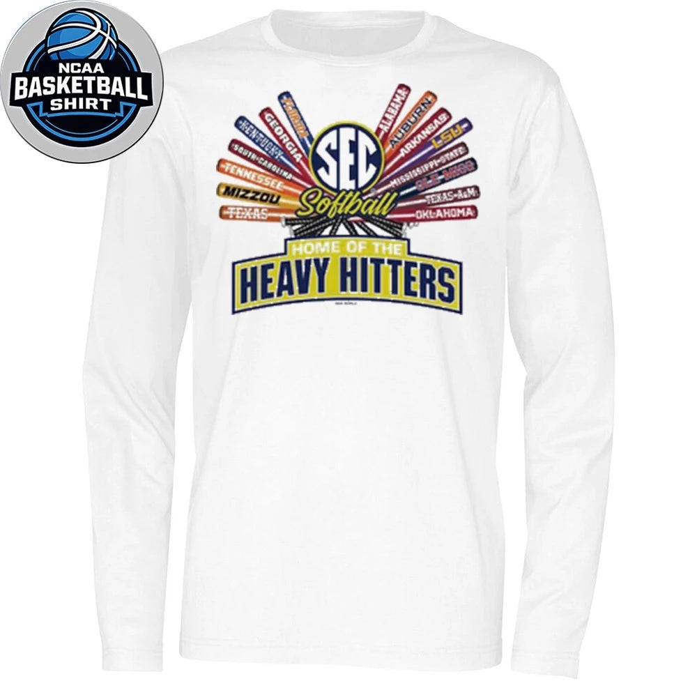 Home Of The Heavy Hitters SEC White Softball Bats Shirt