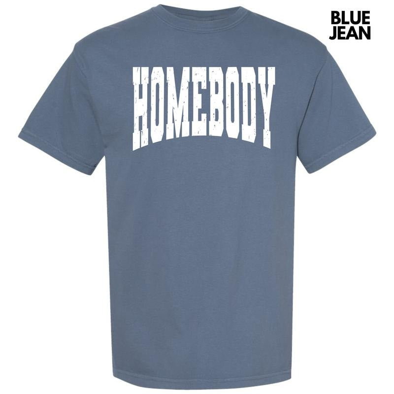 Homebody Varsity Letter Comfort Colors T-Shirt 'NLB' Hoodie, Sweatshirt | HypeCrazeTee.com
