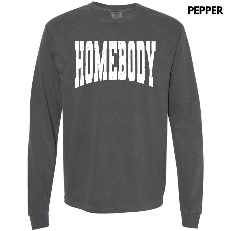 Homebody Varsity Letter Long Sleeve Comfort Colors 'NLB' T-Shirts, Hoodie, Sweatshirt