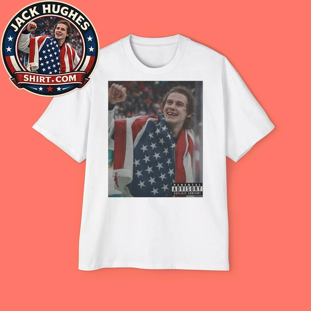 Honoring ice hockey player Jack Hughes after Team USA’s dramatic victory at the 2026 Winter Olympics T-Shirt