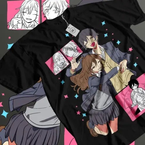 Hori-san to Miyamura-kun T-shirt Kawaii Japanese Horimiya Gifts Shirt All Size Hoodie, Sweatshirt | HypeCrazeTee.com
