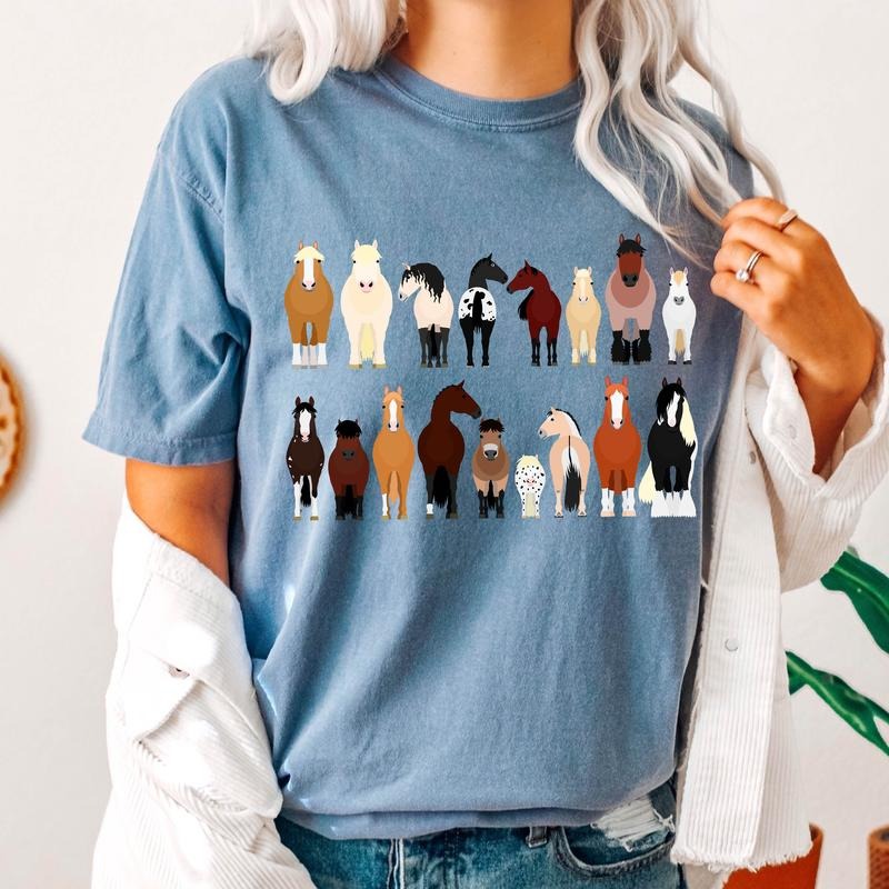 Horse Breeds Farm Animal Lover T-Shirtstyle{n002}2 T-Shirts, Hoodie, Sweatshirt | HypeCrazeTee.com