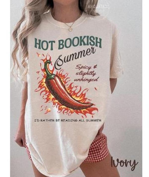 Hot Bookish Summer I'D Rather Be Reading Shirt. Boxy Bookish Reading Shirt Bookish Bookish Hot Read Bookish Shirt T-Shirts, Hoodie, Sweatshirt