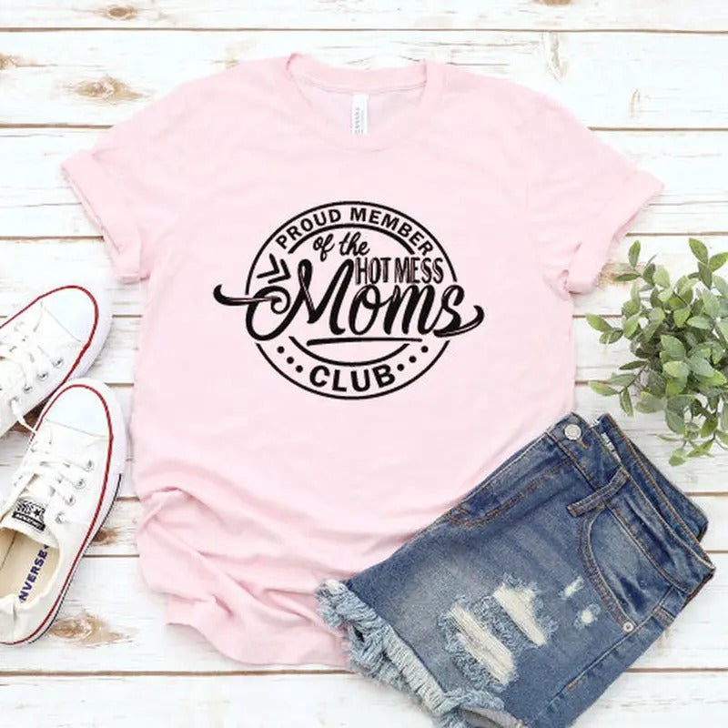 Hot Mess Mama Shirt - Funny Mom Life Shirt for Proud Members of the Hot Mess Moms Club Hoodie, Sweatshirt | HypeCrazeTee.com