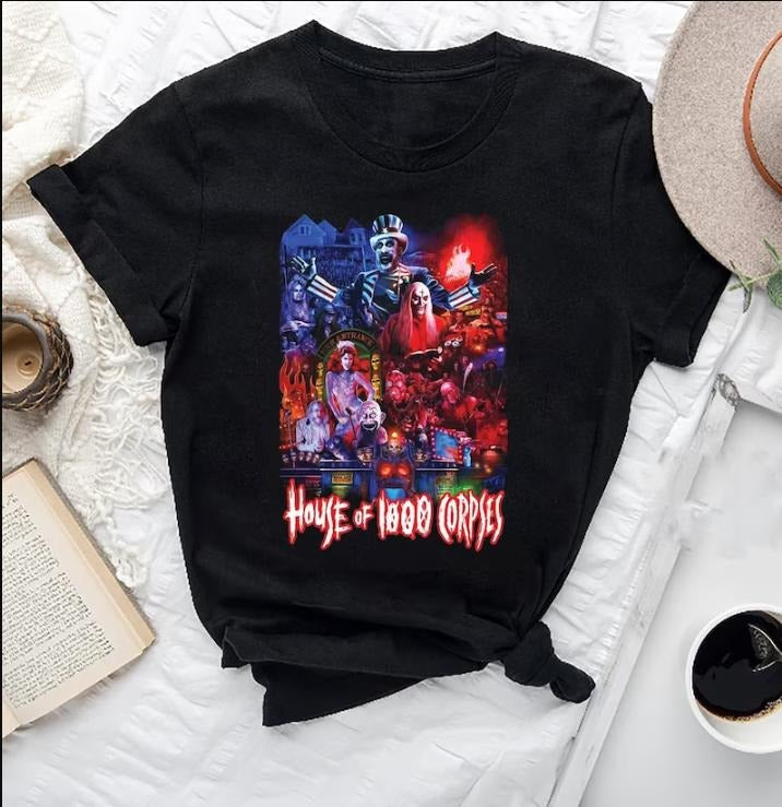 House Of 1000 Corpses Movie T-Shirt, Horror Movie T Shirt, Gift For Fans, Movie Shirt Hoodie, Sweatshirt | HypeCrazeTee.com