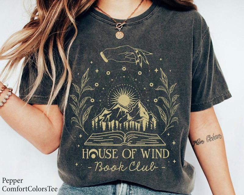 House Of Wind Book Club T-Shirt Nerd Shirt Great Gift Ideas Men Women Book Lover Hoodie, Sweatshirt | HypeCrazeTee.com