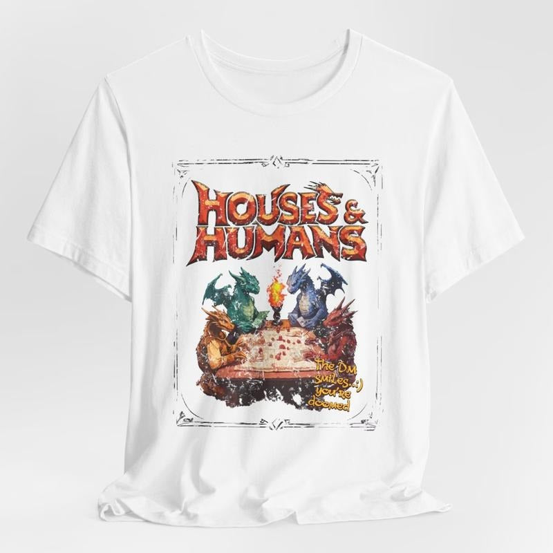 Houses Humans D&D Shirt Dungeons Dragons Vintage Retro 90s Joke D D Menswear Top T-Shirts, Hoodie, Sweatshirt