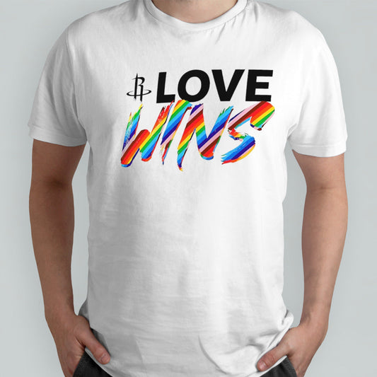 Houston Rockets love wins rainbow pride shirt