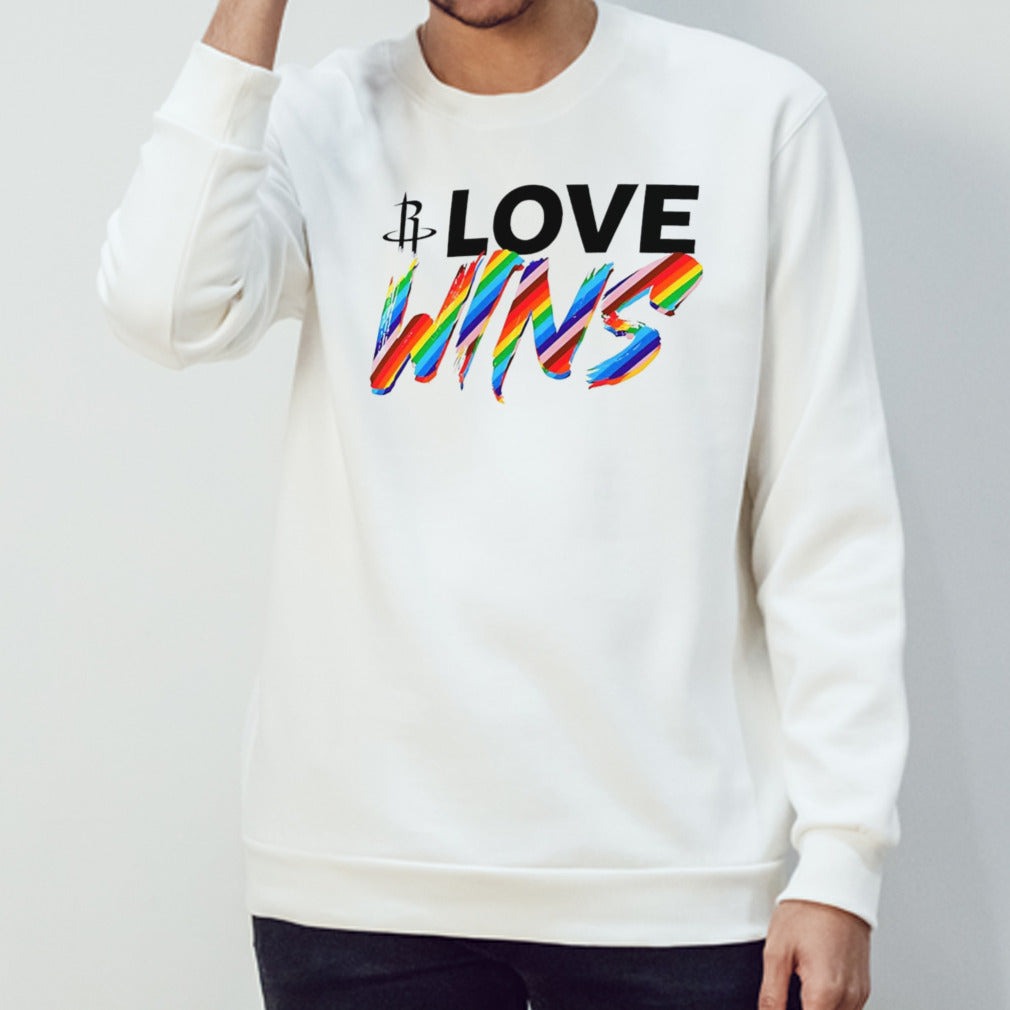 Houston Rockets love wins rainbow pride shirt