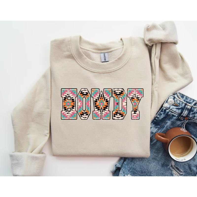Howdy Sweatshirt, Western Hoodie, Cozy Southern Shirt for Cowgirls, Cowboys, and Country Lovers | HypeCrazeTee.com