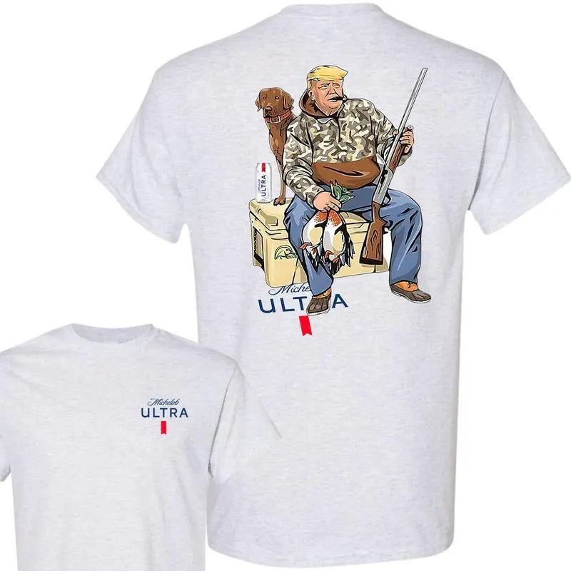 Hunter Trumm With Michelob Ultra 2 Siders T-Shirt, Michelob Ultra Trumm Duck Hunting, Trumm and Your Hunt Dog, Hunting...