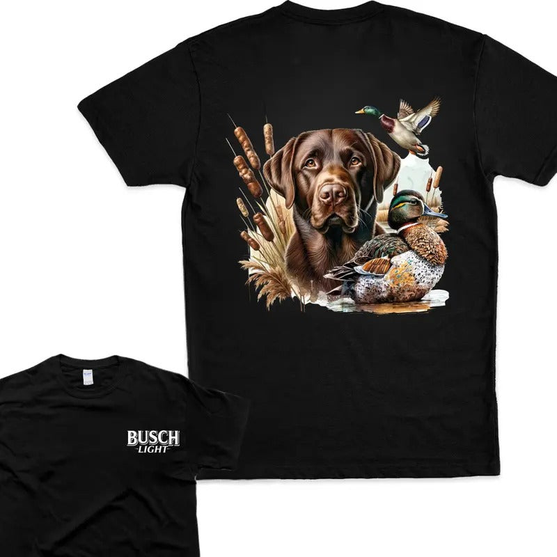 Hunting Busch Light Dog Companion Graphic T-Shirt Top Hoodie, Sweatshirt | HypeCrazeTee.com