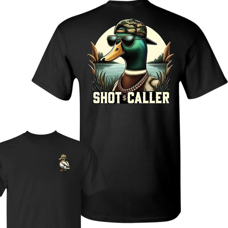 Hunting Duck T-shirt, Casual Unisex Cotton 2 Sides T-Shirt, Full Colors, Full Sizes, For Men, For Women Menswear Top...