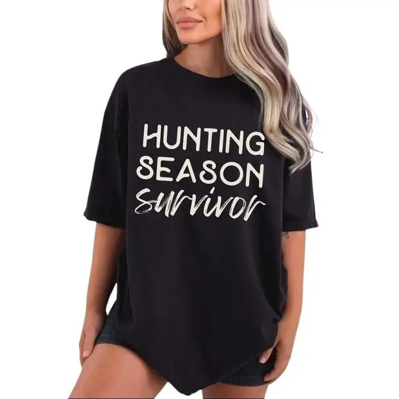 Hunting Season Survivor Shirt Hunting Wives Shirt He Is Hunting Shirt Hello Hunting Season Shirt Hunting Wives He Is Hunting T-Shirts, Hoodie, Sweatshirt