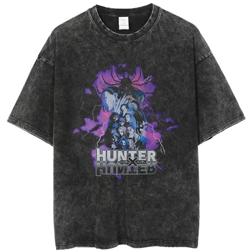 HxH #Acid Wash Vintage Tee, Japanese Harajuku Streetwear Sweatshirt, #Hoodie, Comfort Colors | HypeCrazeTee.com