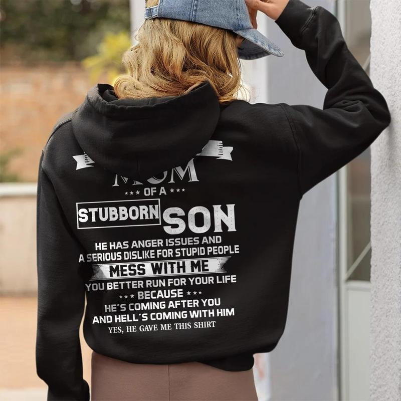 I Am A Proud Mom Of A Stubborn Son Shirt Shirt, Gift For Mom, Mother'd Day Gift, Mama Sweatshirt, Mommy Hoodie, Unisex...