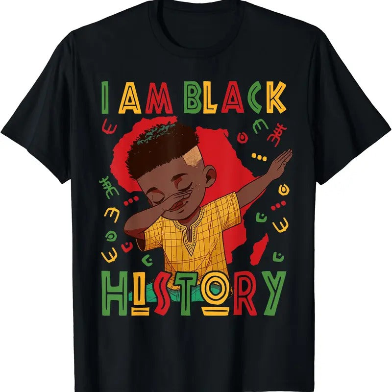 I Am Black History Boy Black History Month T-Shirt | Unisex cotton tee Gifts, Crewneck Hoodie, Sweatshirt | HypeCrazeTee.com