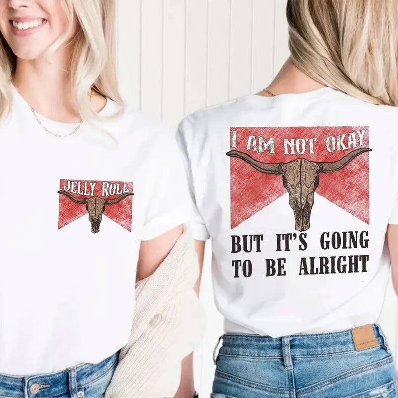 I Am Not 0kay, JeIIy R0ll Western Style 2 Sides Tee, Concert Outfit, Tour Merch For Fans, Unisex Short Sleeve Tee Shirt,...