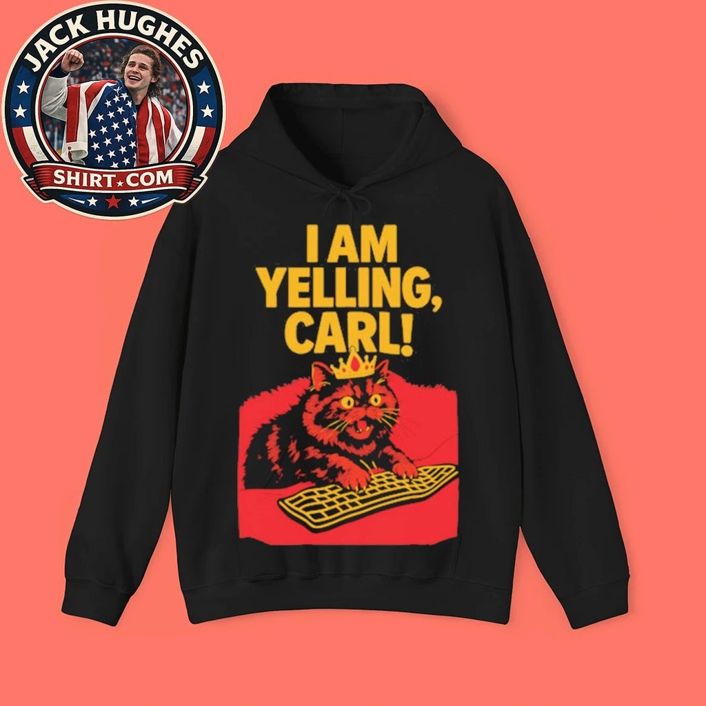 I Am Yelling, Carl! Cat Keyboard T-Shirt