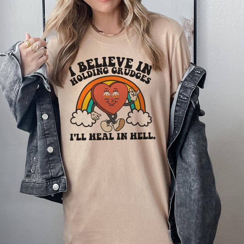 I Believe Holding Grudges Fun Grudge Quote Sarcastic Fit Comfy Soft Sublimation Print Top Womenswear Comfortable Day T-Shirts, Hoodie, Sweatshirt