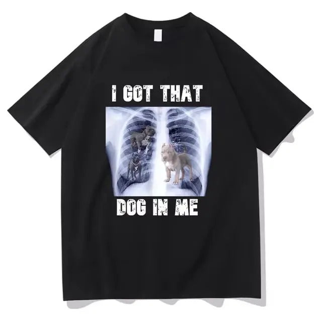 I Got That Dog in Me Vintage Graphic Tee Fashion Men Aesthetic Funny French Bulldog T-Shirt Unisex High Quality Vintage...