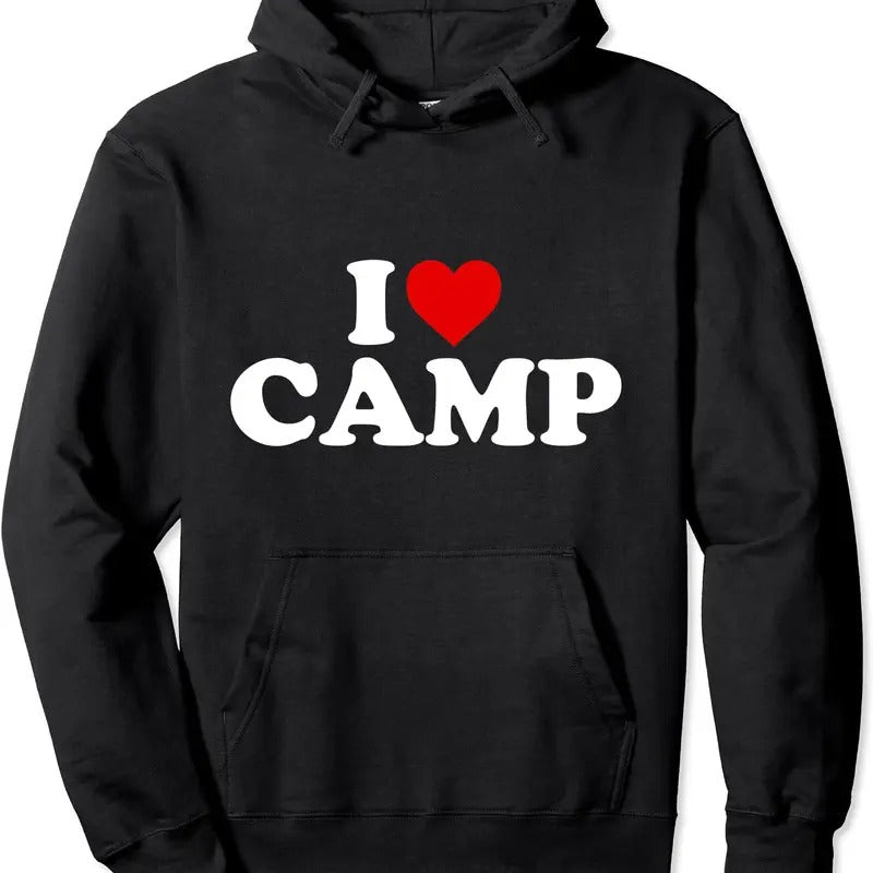 I Heart Camp - I Love Camp Hoodie | Unisex Hooded Sweatshirt T-Shirts | HypeCrazeTee.com