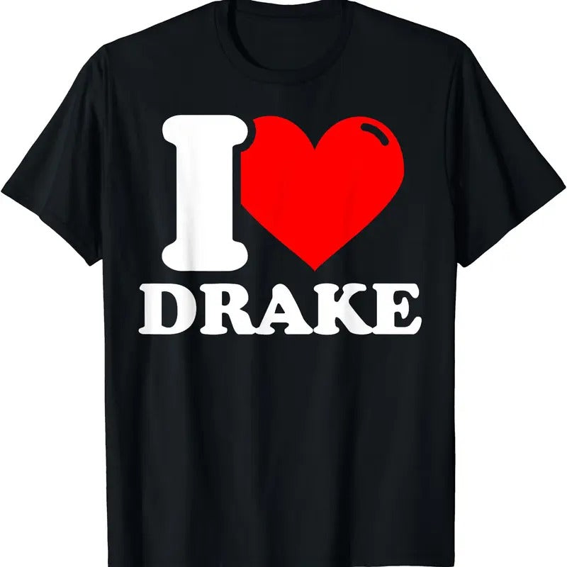 I Heart Drake Shirt, I love Drake T-Shirt | Unisex Cotton Tee, Size S-5XL Hoodie, Sweatshirt | HypeCrazeTee.com