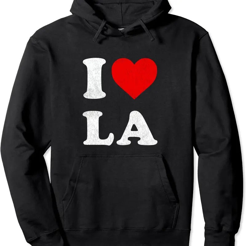 I Heart LA Souvenir I Love Los Angeles Hoodie | Unisex Hooded Sweatshirt T-Shirts | HypeCrazeTee.com
