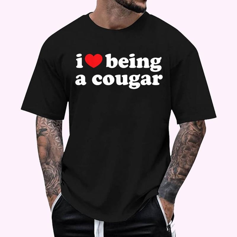 I Love Being A Cougar Shirt - I Heart Being A Cougar T-Shirt