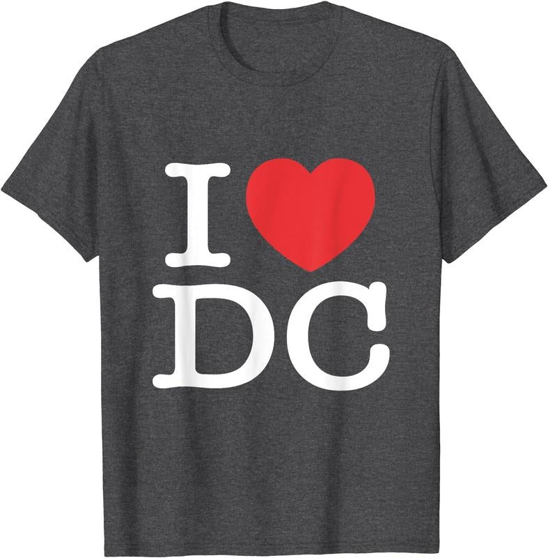 I Love DC, Love District of Columbia T-Shirt | Unisex Cotton Tee, Size S-5XL Hoodie, Sweatshirt | HypeCrazeTee.com