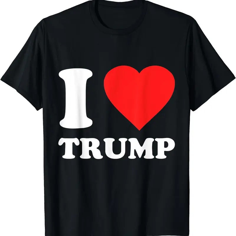 I Love Donald Trump T-Shirt | Unisex Cotton Tee, Size S-5XL Hoodie, Sweatshirt | HypeCrazeTee.com