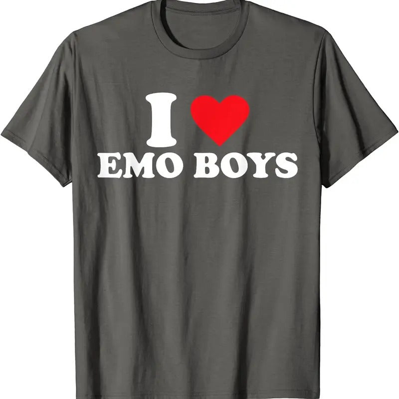 I Love Emo Boys T-Shirt | Unisex Cotton Tee, Size S-5XL Hoodie, Sweatshirt | HypeCrazeTee.com