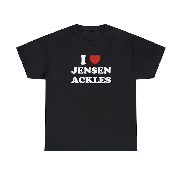 I Love Jensen Unisex Tee, Supernatural, Dean Winchester T shirt Menswear Top Hoodie, Sweatshirt | HypeCrazeTee.com